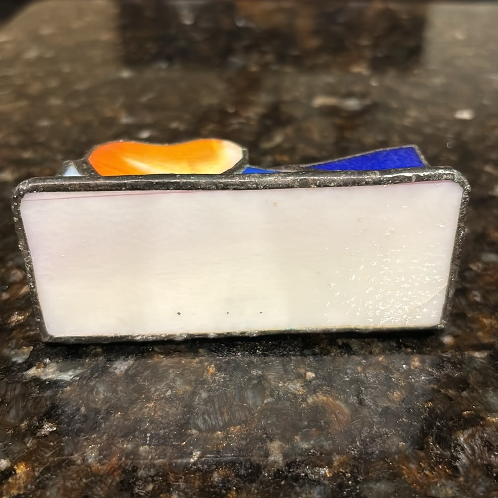 Stain Glass Double Heart Card Holder - Picture 5 of 15